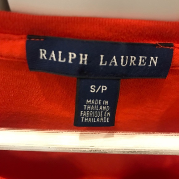 Woman’s Ralph Lauren Orange Top - Picture 3 of 3